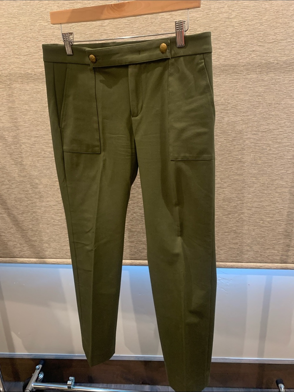 Banana Republic Olive Green Slim Tapered Chinos